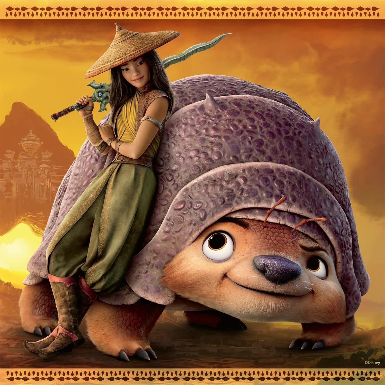 Puzzle Ravensburger - Disney Raya si ultimul dragon, 3x49 piese - eMAG.ro