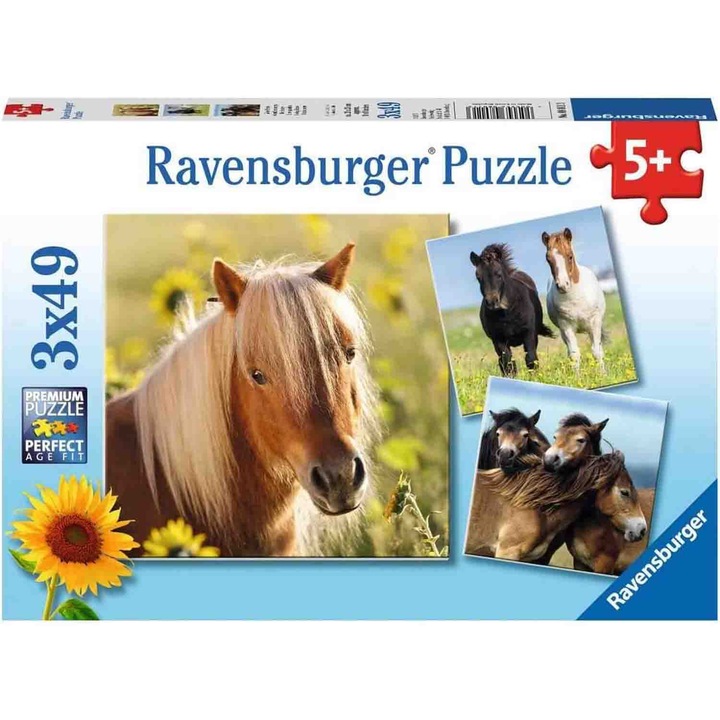 Puzzle Ravensburger - Lovak, 3x49 darab