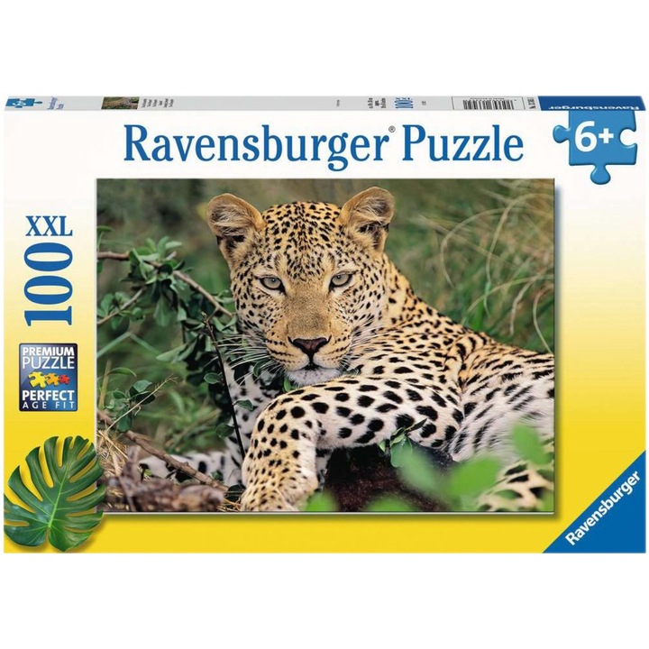 Puzzle Ravensburger - Leopárd, 100 db