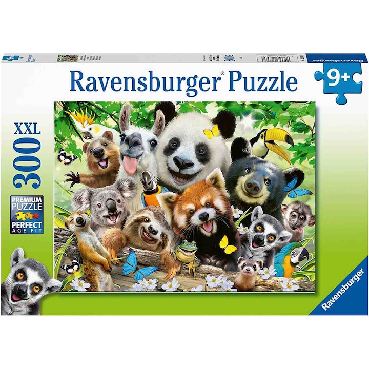 Puzzle Ravensburger - Selfie állatokkal, 300 darab