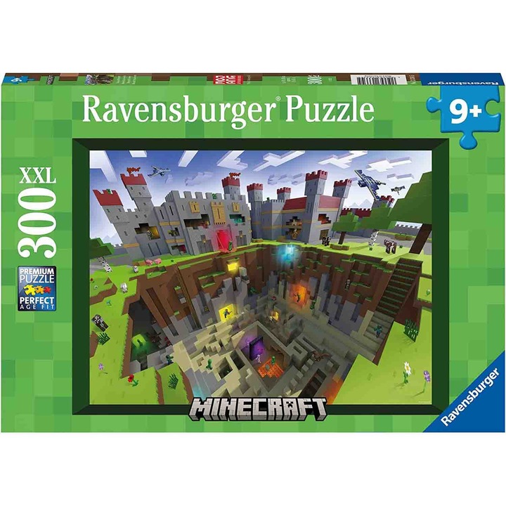 Puzzle Ravensburger - Minecraft, 300 piese