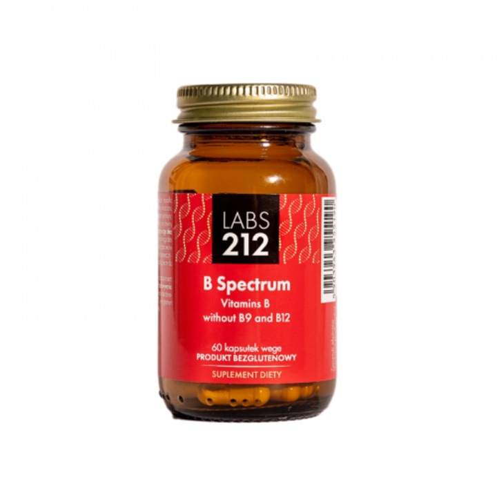 Flacon, Labs212, Vitaminele B fara B9 si B12, 60 capsule