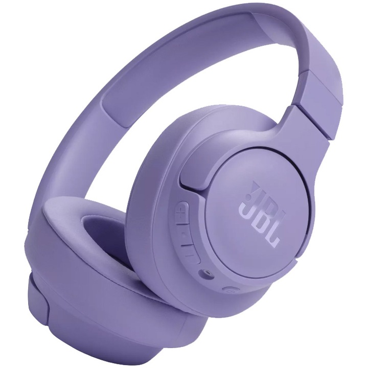 Аудио слушалки over-ear JBL Tune 720BT, Wireless, JBL Pure Bass Sound, Bluetooth 5.3, Multi-point connection, Voice Assistant, Purple