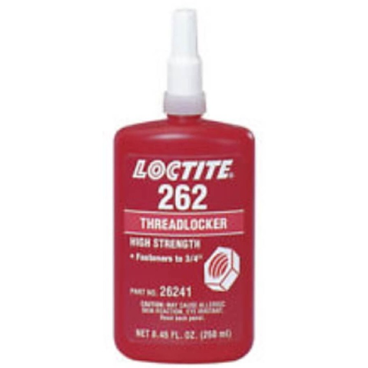 Adeziv etansare filete 262, Loctite, Viscozitate scazuta, Rezistenta medie/inalta, Rosu, 250 ml
