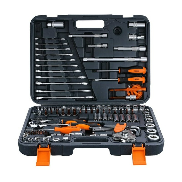 Set 121 piese chei si accesorii Finder, Multicolor