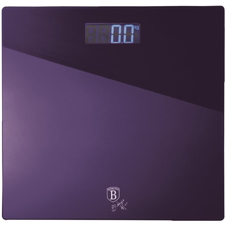 Персонален кантар Berlinger Haus BH/9225, цифров, 150 кг, автоматично изключване, лилав