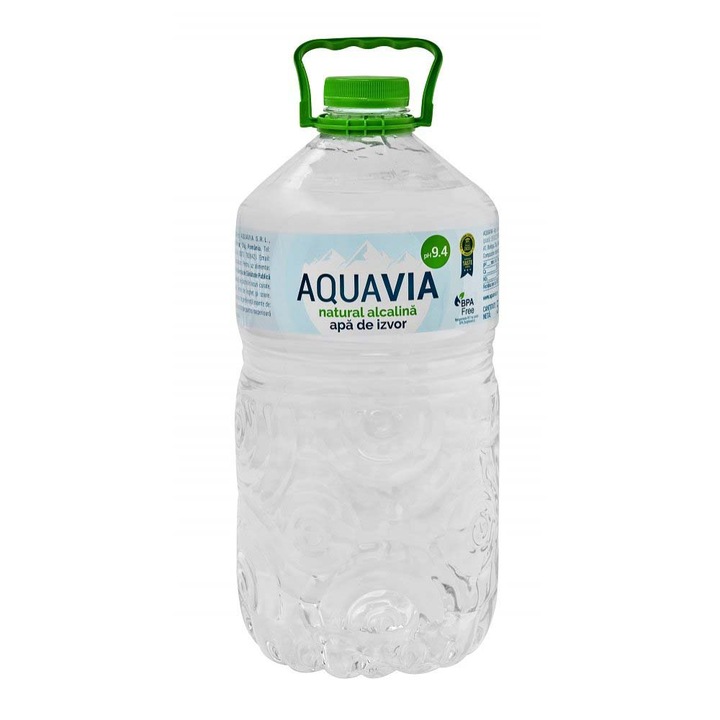 Apa de Izvor Aquavia, Natural Alcalina, 5 L