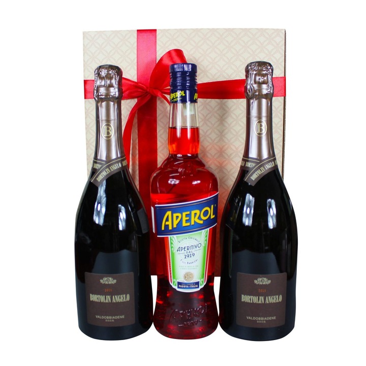 Pachet Cadou cu 4 produse Bauturi Aperol Spritz