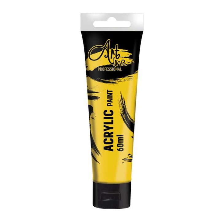 Vopsea acrilica Art, 60 ml, 6buc/set, yellow dip - Artline