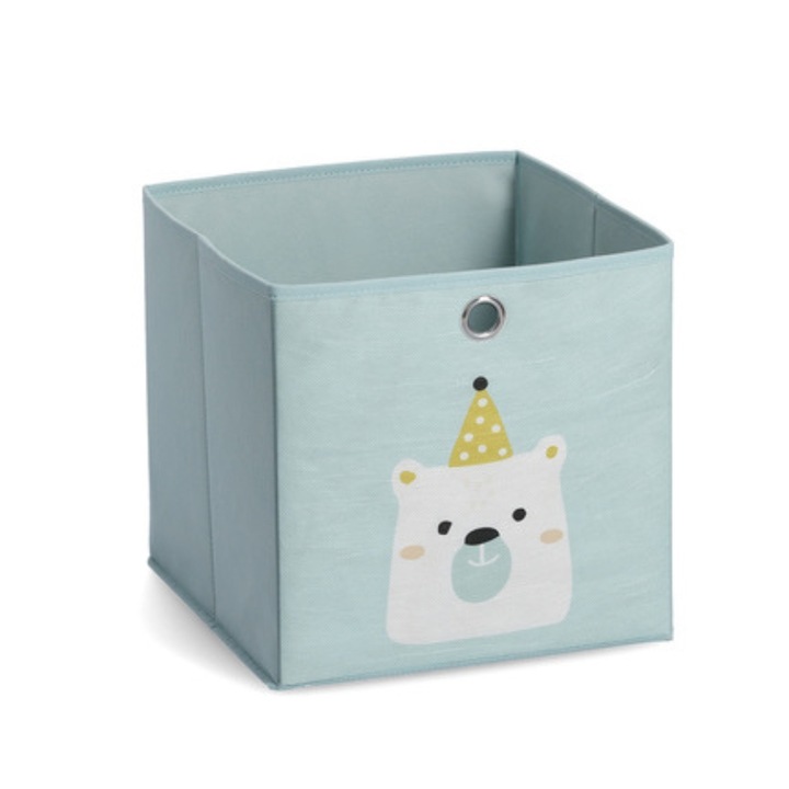 Cutie pentru jucarii Zeller, verde, 28x28x28 cm