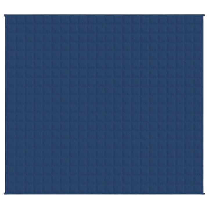 Patura grea vidaXL, albastru, 220x230 cm, 11 kg, material textil