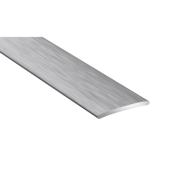 Profill de trecere acelasi nivel, aluminiu, Arbiton,186 cm -PRO 20 Argintiu cu efect periat B1