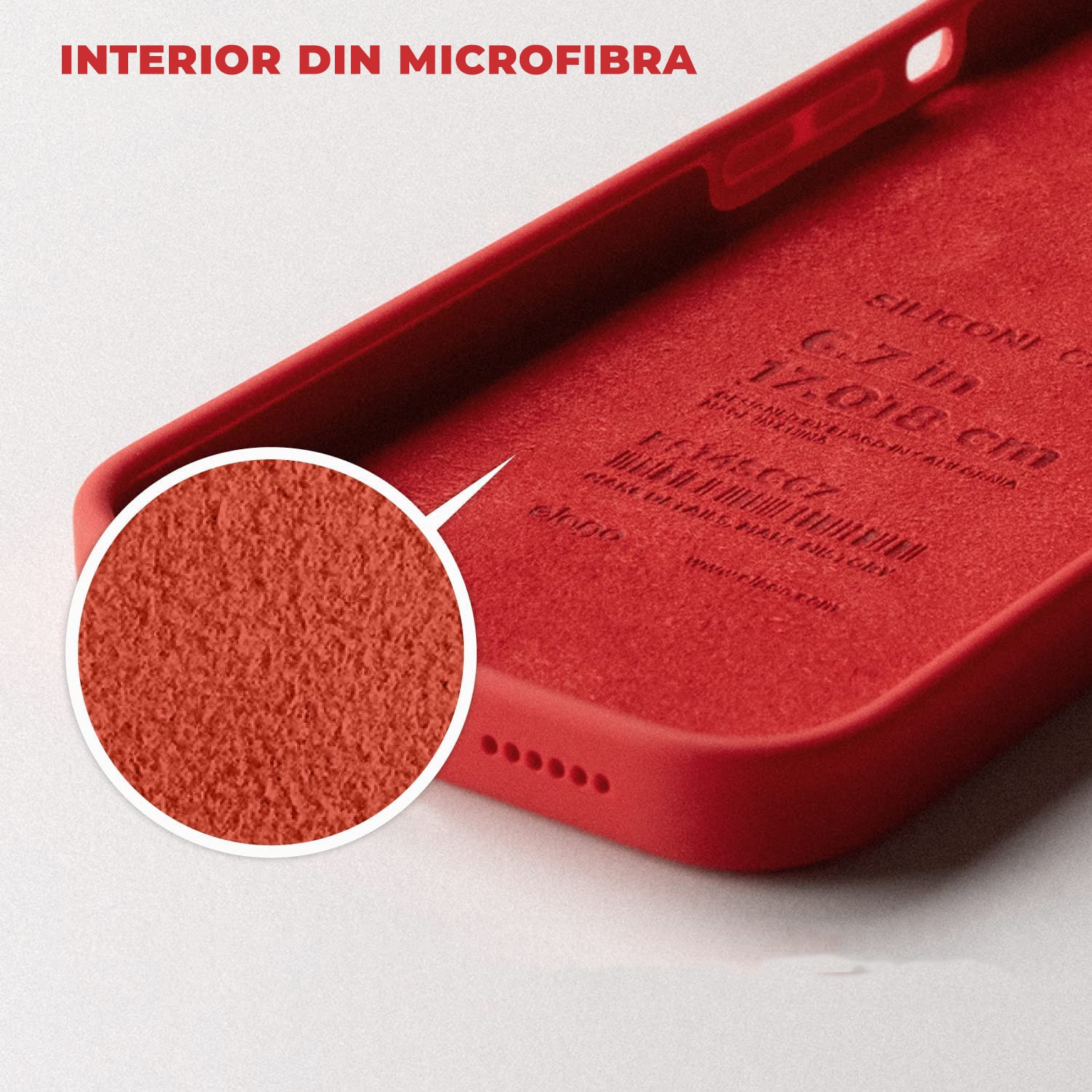 Husa Silicon pentru iPhone 15, Rosu, Ultra Slim, Silicon, Calitate Premium, Interior din microfibra