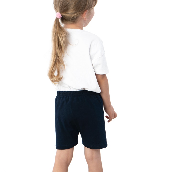 Pantaloni scurti de scoala Fete 140, Nandy, Bleumarin, SPOD-NAN-DZ-GRAN-140