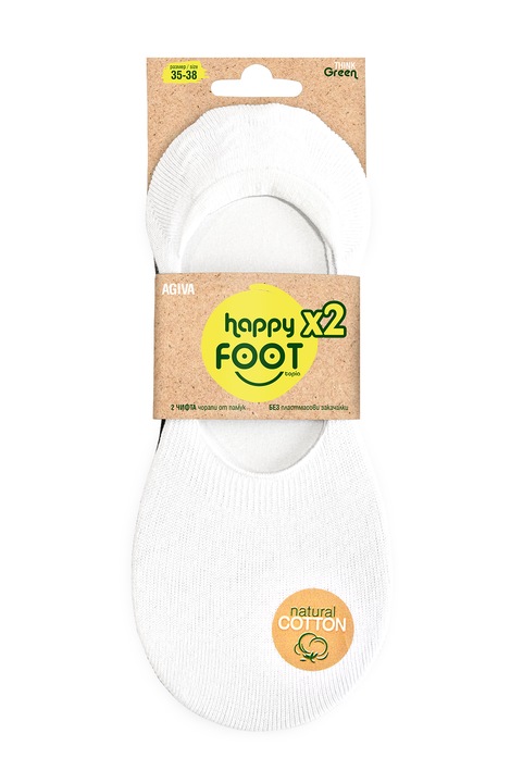 Комплект 2 бр. дамски терлици за маратонки Agiva Happy Foottopia, In shoe