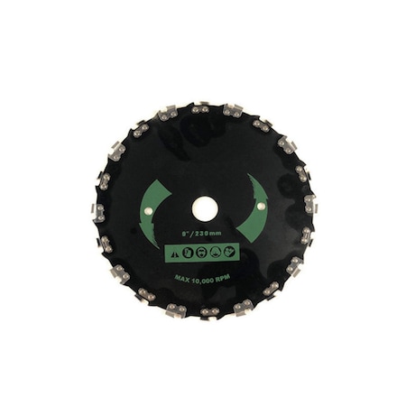 Disc motocoasa cu dinti 230 mm, lant de drujba