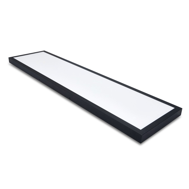 Panou LED, Eco-Light, 50 W, 4000K, 300 x 1200 x 38 mm, Alb/Negru