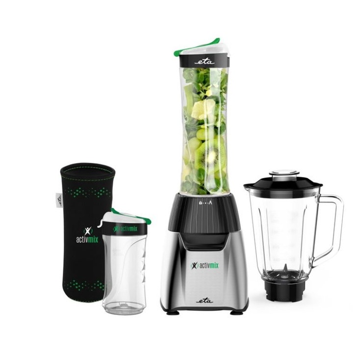 Blender electric 4 in 1, cu lama din inox, 220V, capacitate sub 1L, design compact