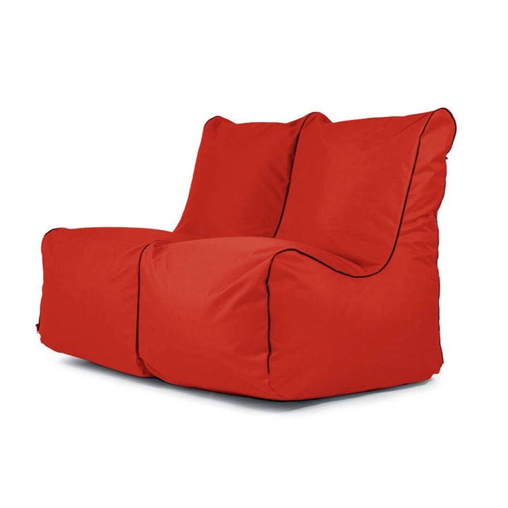Fotoliu Osho ZIP pachet 2 buc, atasare prin fermoar, impermeabil, cu maner, dehusabil, Dirtproof, interior/exterior, culoare rosu