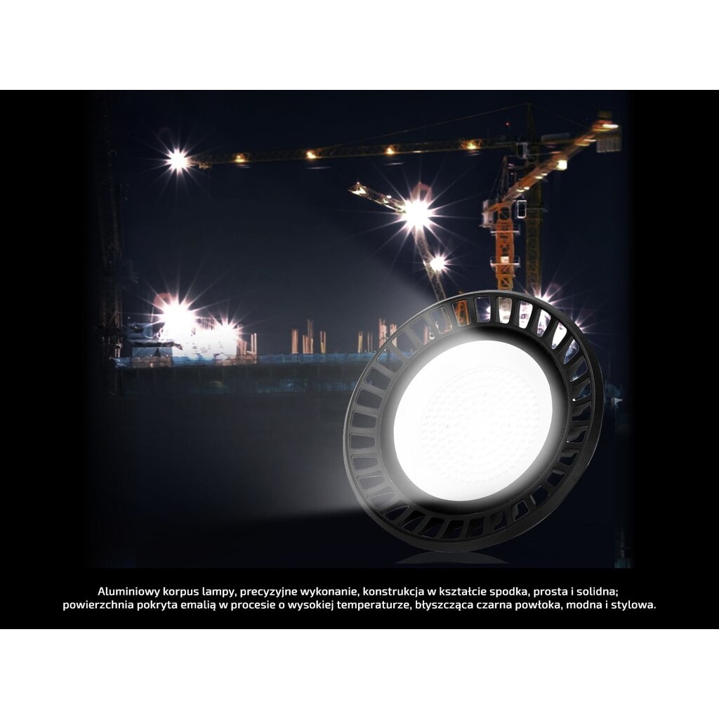 Индустриална LED лампа, Aigostar, 200 W, IP65, Неутрално бяла - eMAG.bg