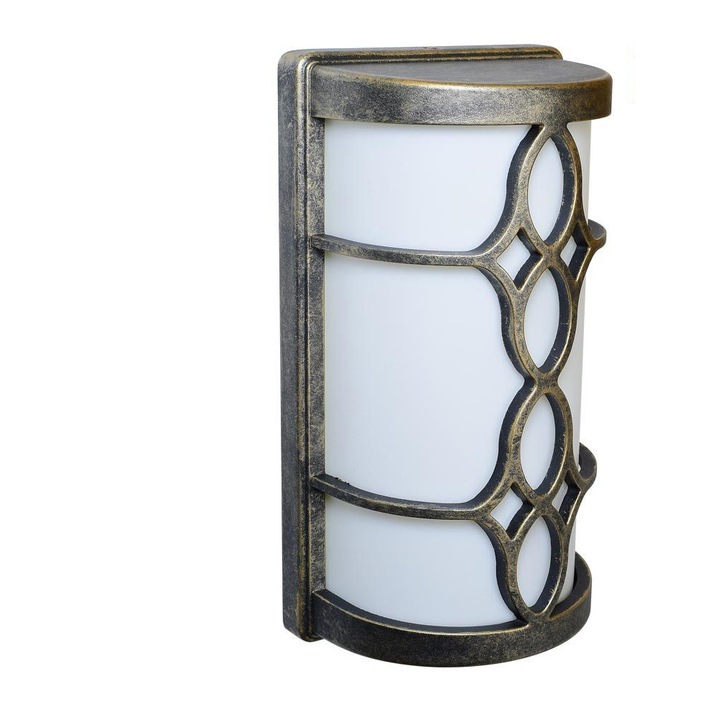 Aplica LED de exterior, IP 44, alama antica