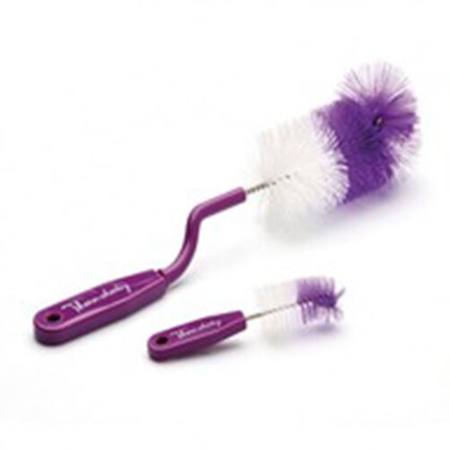 Set 2 perii pentru spalat biberoane si tetine, Mov