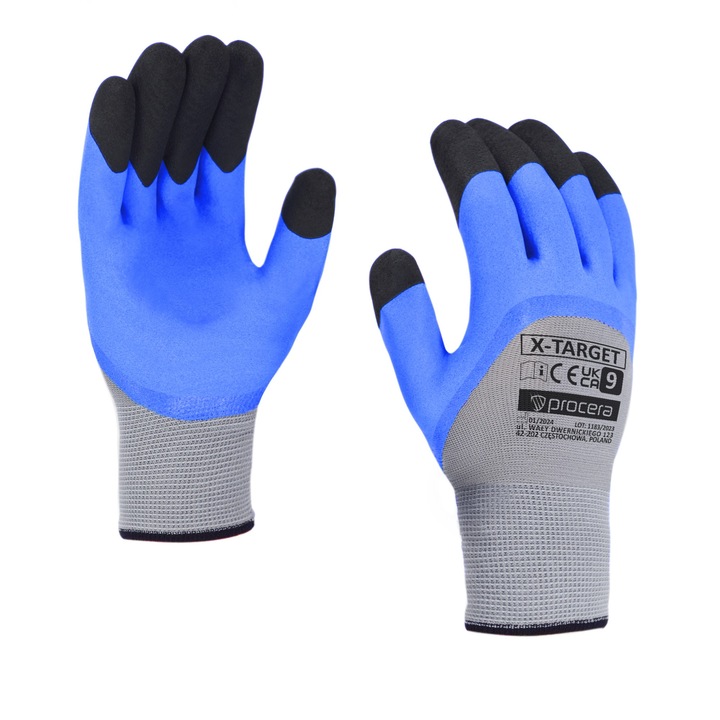 Manusi imersate in latex, Procera, X-TARGET S Albastru
