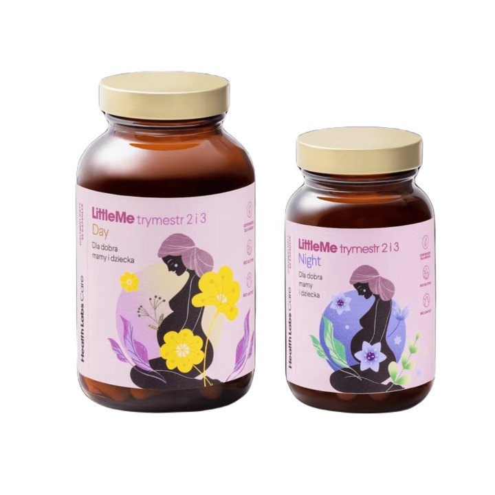 Supliment Alimentar Pentru Femei Insarcinate, Fier, Health Labs Care, Set 2 Flacoane Pentru Trimestrul 2 Si 3, 150 Capsule, Sustine Dezvoltarea Corecta A Sarcinii, Imunitatea, Productia De Energie Si Functionarea Sistemului Nervos