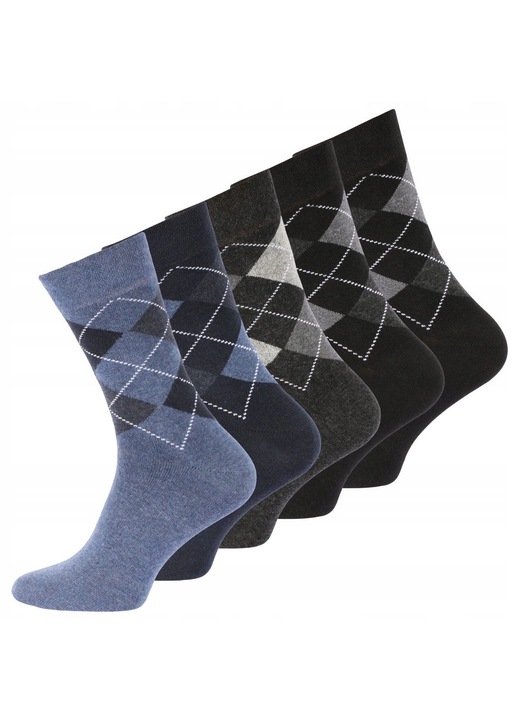 Set sosete barbati VCA, Bumbac, 5 perechi, Negru