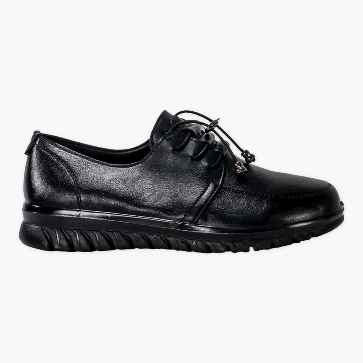 Pantofi casual kelli negru piele ecologica, Negru