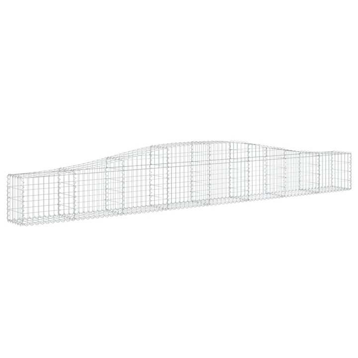 Set cosuri gabion arcuite 25 buc vidaXL, 400x30x40/60 cm, fier galvanizat 23.35 kg 3145798