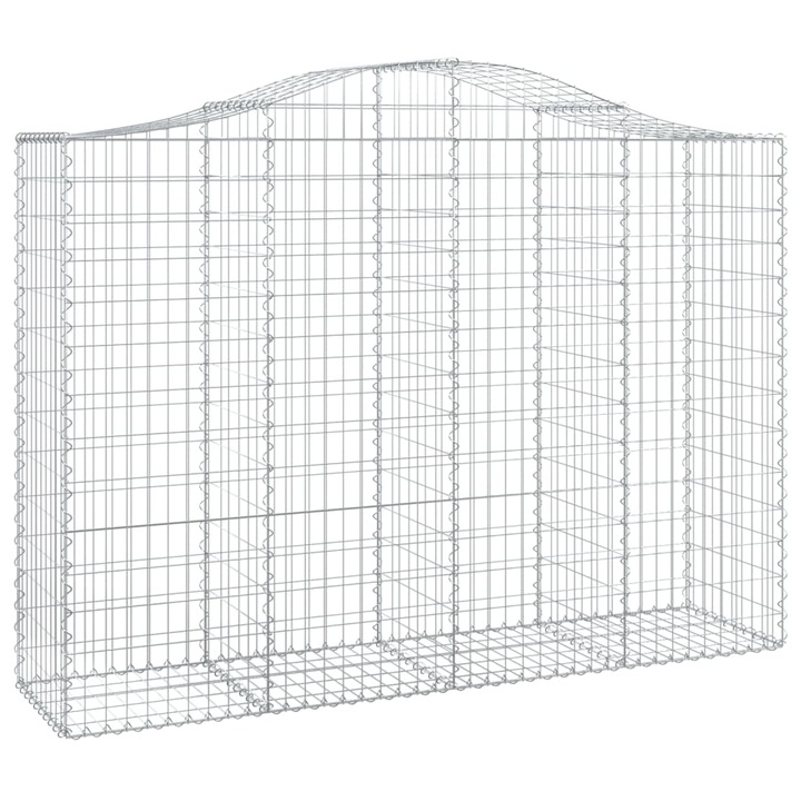 Set cosuri gabion arcuite 40 buc vidaXL, 200x50x140/160cm, fier galvanizat 31.5 kg 3145700