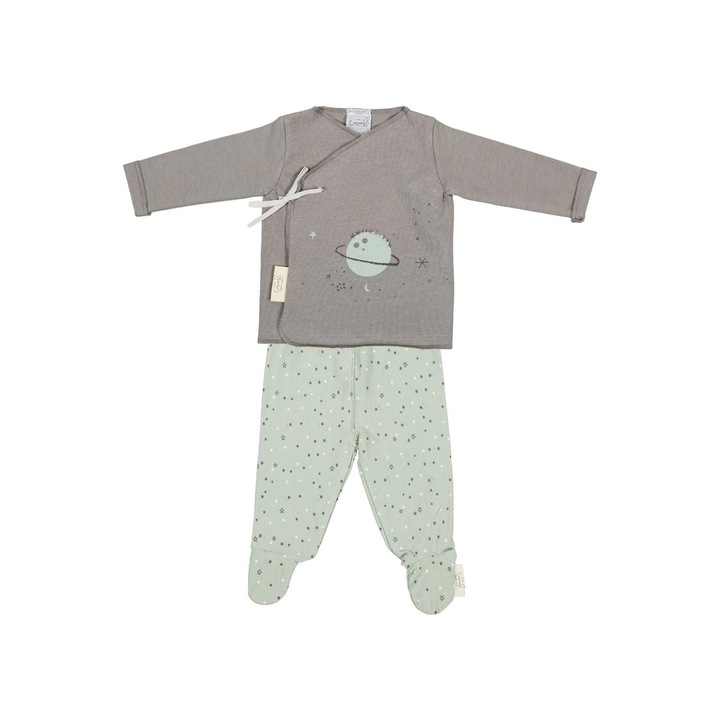 Set de 2 piese pentru nou nascut PLANET - BimbiDreams