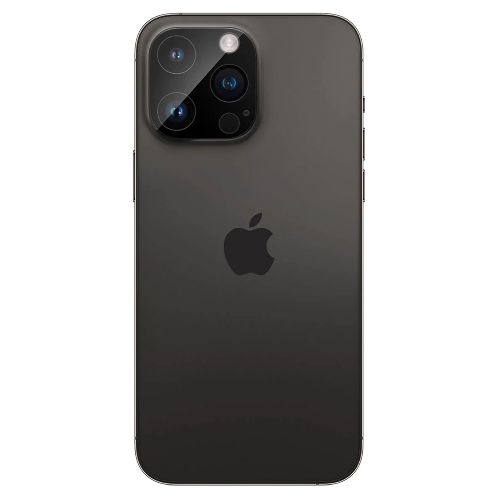 Folie Camera pentru iPhone 14 Pro / 14 Pro Max, Techsuit Full Camera Glass, Black