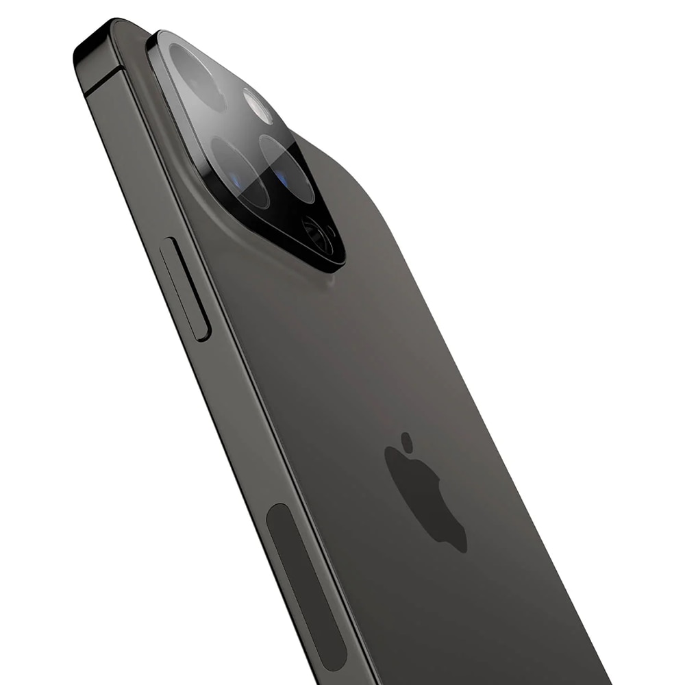 Folie Camera pentru iPhone 14 Pro / 14 Pro Max, Techsuit Full Camera Glass, Black