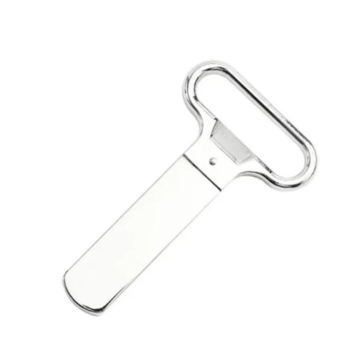 Tirbuson elegant Vintage Deluxe, 95 g, 11 x 6.5 cm, aliaj de zinc si ABS, argintiu