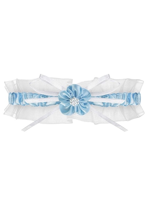 Дамски жартиер Helsinki PW-33, Julimex, Полиестер, Син/Бял, Универсален размер