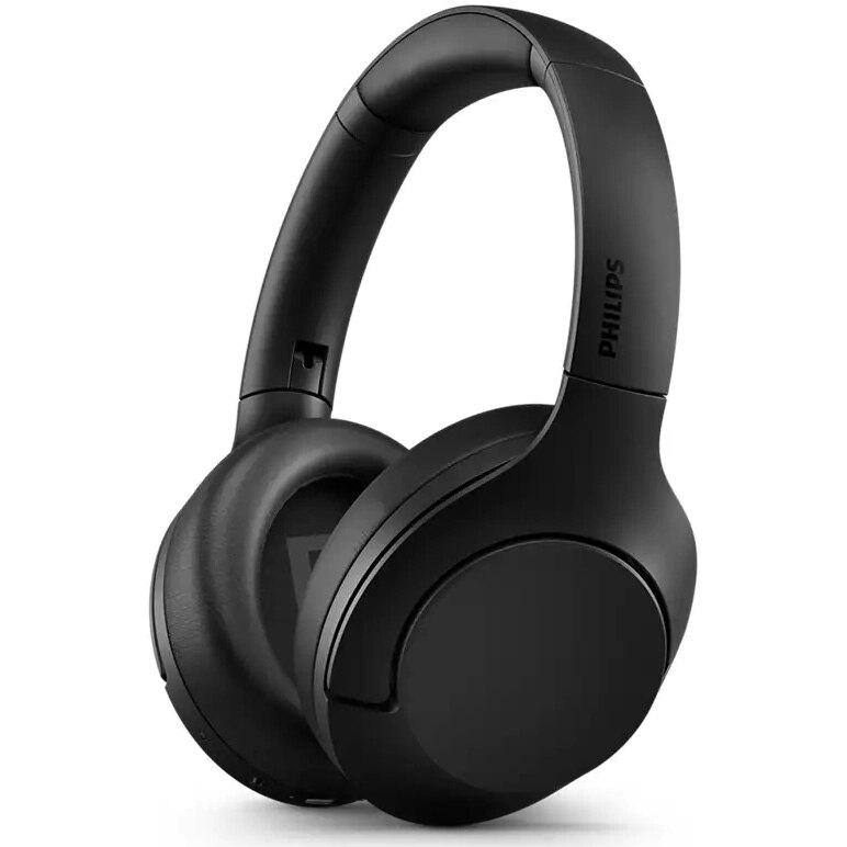 Casti Audio Wireless Over-Ear Philips, TAH8506BK/00, Bluetooth, ANC Pro, Multipoint, Autonomie 60 Ore, Negru