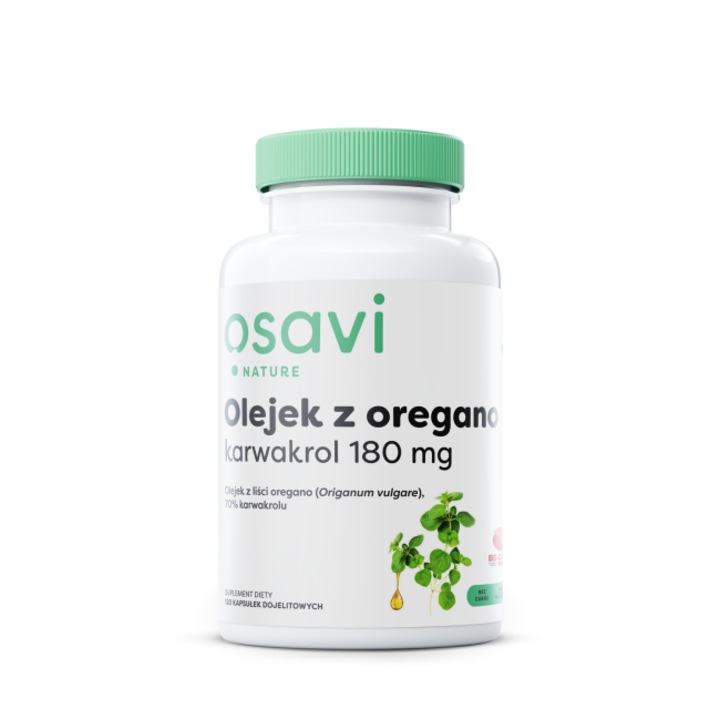 Flacon ulei oregano, Osavi, Suport imunitar, digestiv si intestinal, 120 capsule