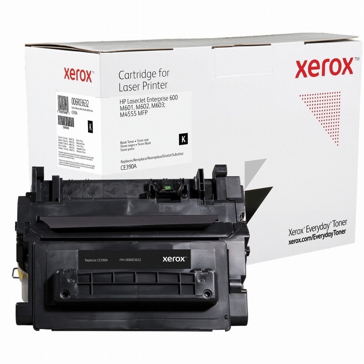 TON Xerox Everyday Black Toner Cartridge equivalent to HP 90A for use in LaserJet Enterprise 600 M601, M602, M603; M4555 MFP (CE390A) (006R03632)