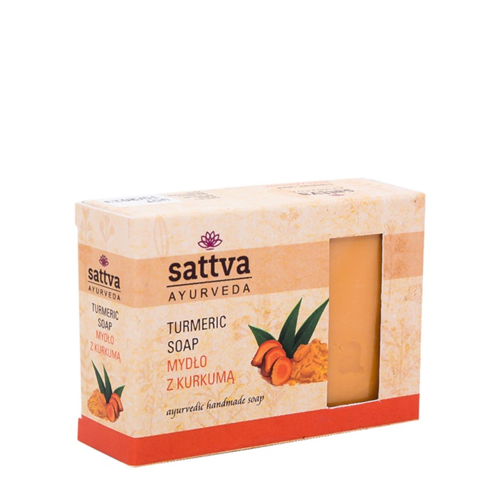 Sapun cu glicerina si turmeric, Sattva Ayurveda, 125 g