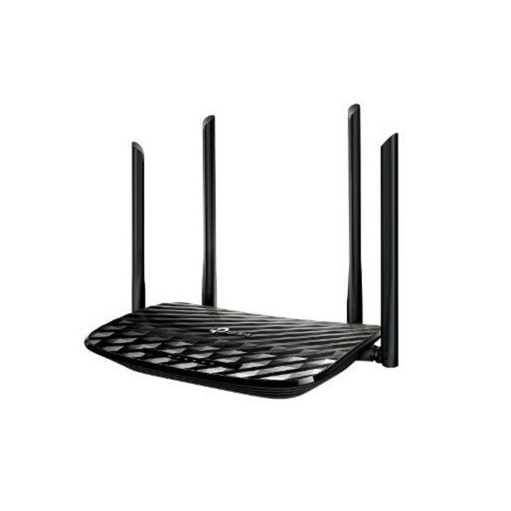 Router WiFi, TP-Link, EC225-G5, 2.4/5 GHz, 400/867 Mbps, Control parental, Negru