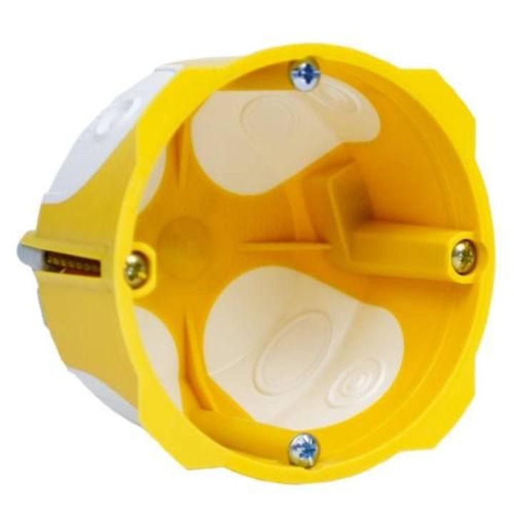 Doza KPL 64-45/LD, PVC, 70x45 mm, Galben/Alb