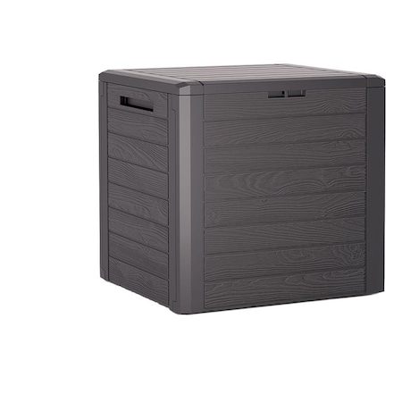 Lada depozitare gradina, Prosperplast, WOODEBOX, Plastic, 140 l, Maro