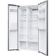 Side by side Haier HSR5918DIMP, 511 l, Total No Frost, Display touch, Dispenser apa si gheata, Clasa D , H 177 cm, Platinum Inox