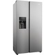 Side by side Haier HSR5918DIMP, 511 l, Total No Frost, Display touch, Dispenser apa si gheata, Clasa D , H 177 cm, Platinum Inox