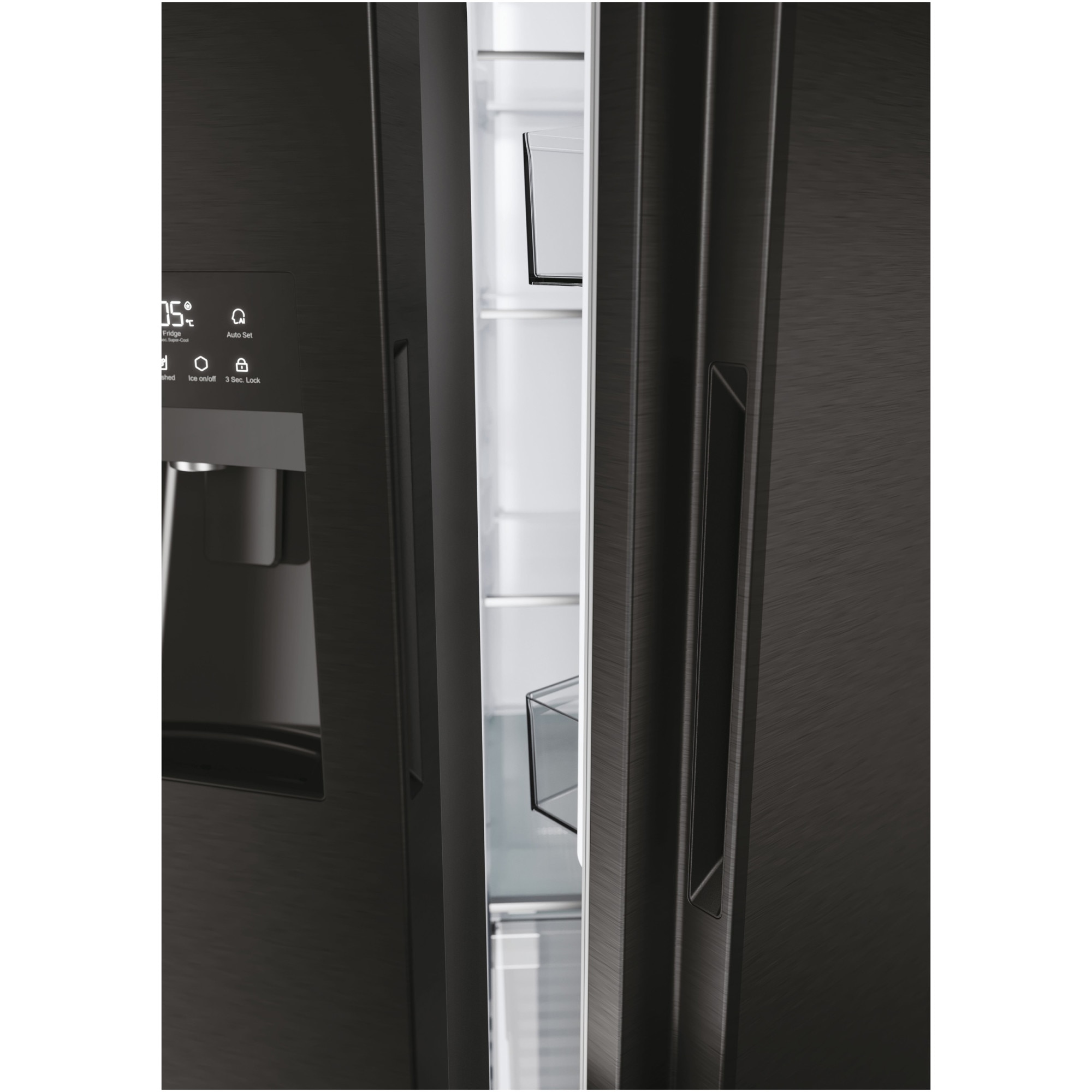 Side By Side Haier HSR5918DIPB 511 L Total No Frost Display Touch side-by-side-haier-hsr5918dipb-511-l-total-no-frost-display-touch
