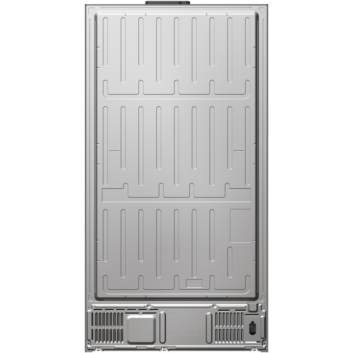 Side by side Haier HSR5918DWMP, 521 litri, Total No Frost, Multi air flow, Clasa D, SuperCooling, SuperFreezing, Holidays, dispenser apa, H 177 cm, Inox