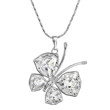 Colier cu cristale Swarovski FaBOS, Crystal 7430-5616-02, Argintiu Colier cu cristale Swarovski FaBOS, Crystal 7430-5616-02, Argintiu