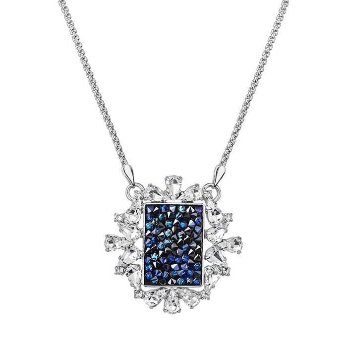 Colier cu cristale Swarovski FaBOS, Bermuda blue 7430-5729-03, Albastru